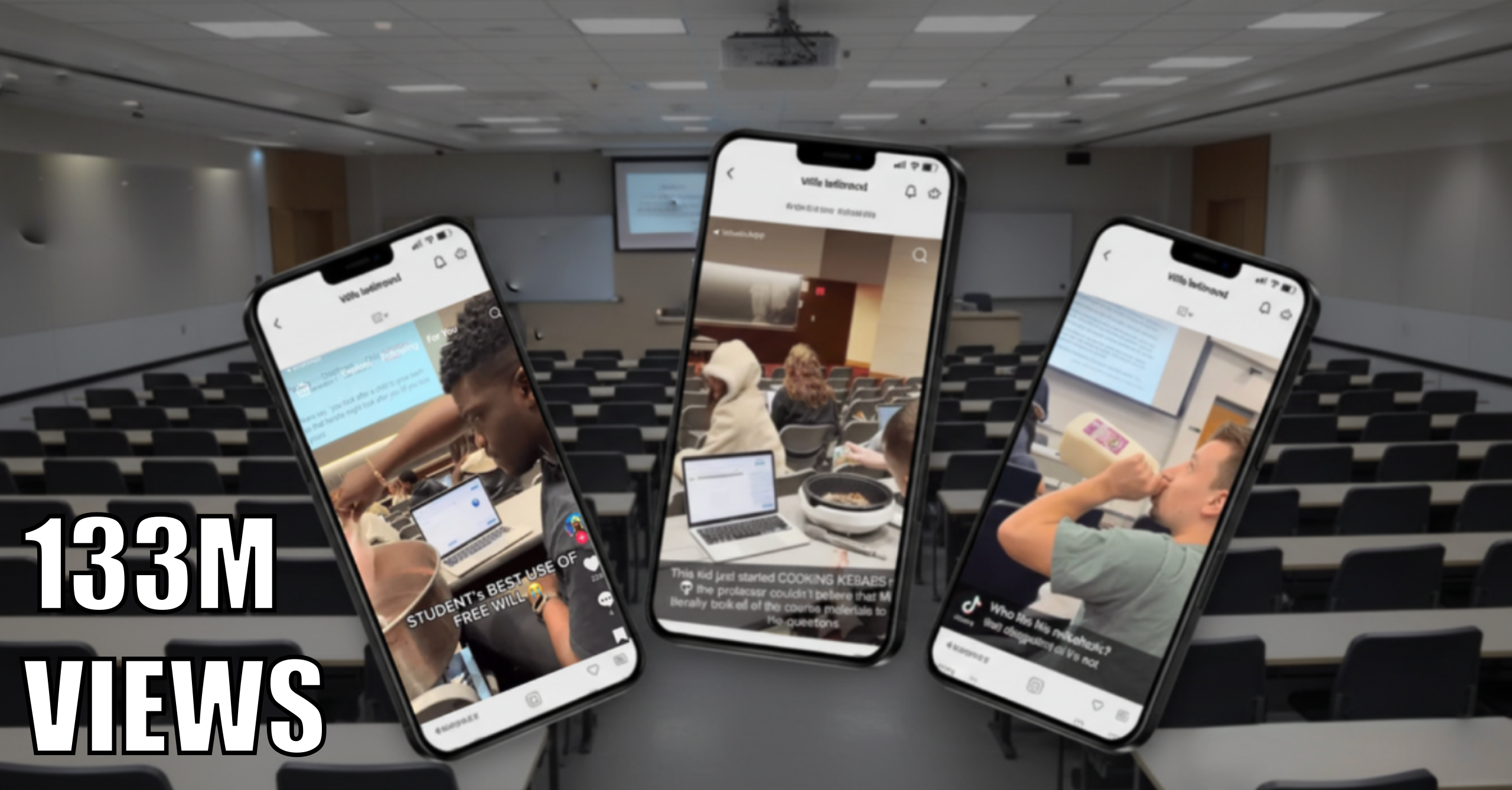 133M views lecture hall