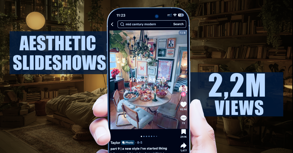 Ahestetic Slideshows does 2.2M views for Photo Editing App