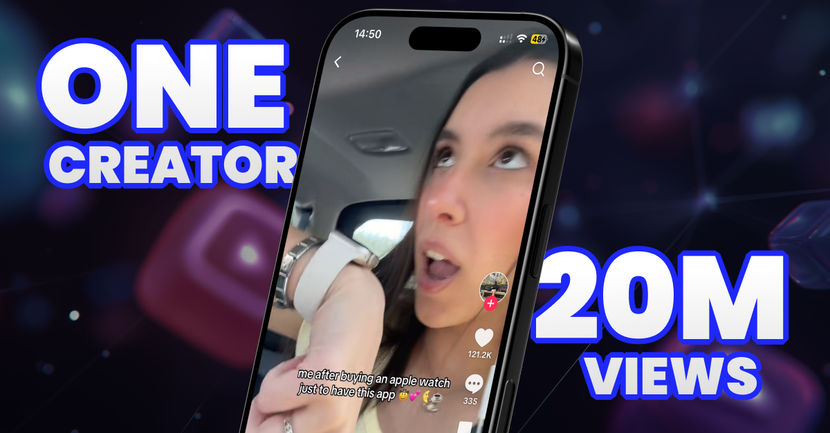 One creator, 20M views, 12+ apps