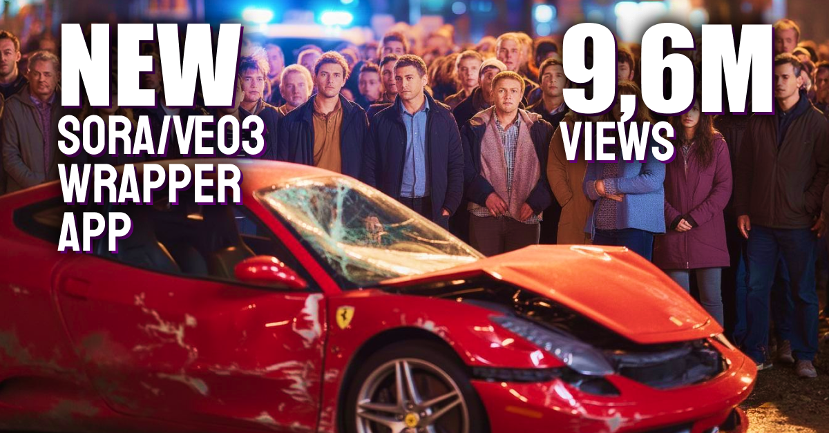 New Sora/Veo3 Wrapper App Insane Viral Format