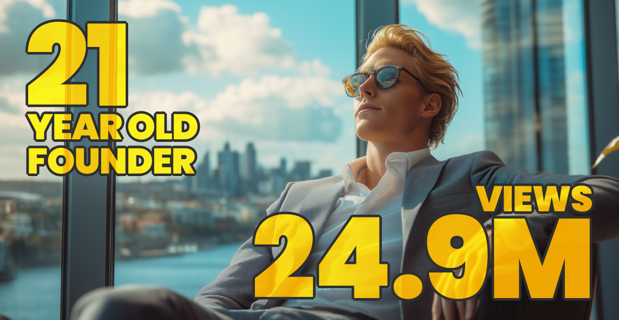 21-Year-Old Founder’s Reacts Go Viral