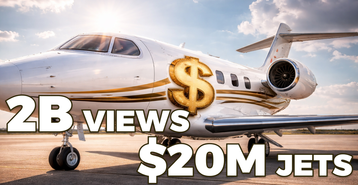 How 2 Billion Views Built a $20M Jet Broker